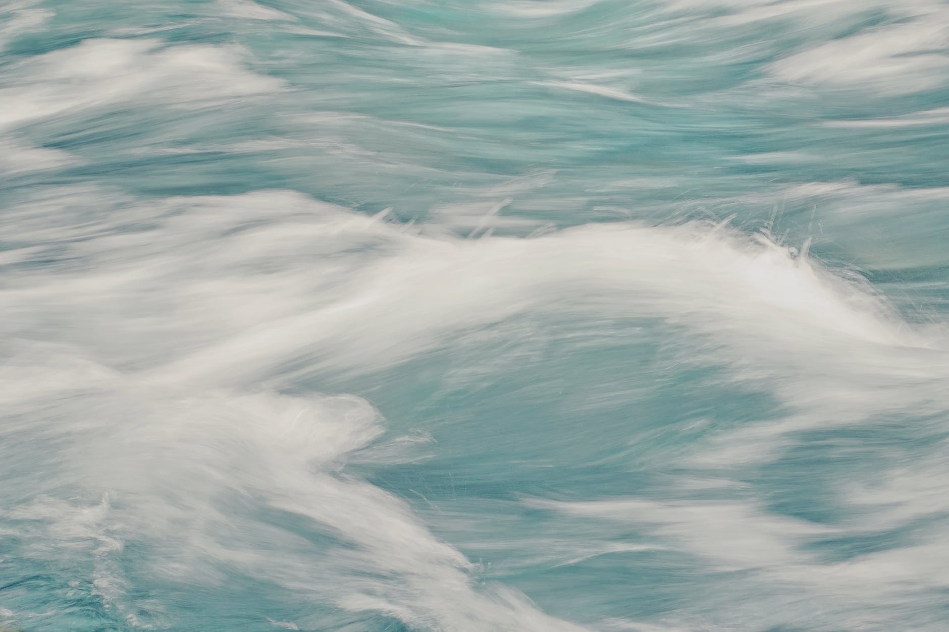blurred sea waves in rush
